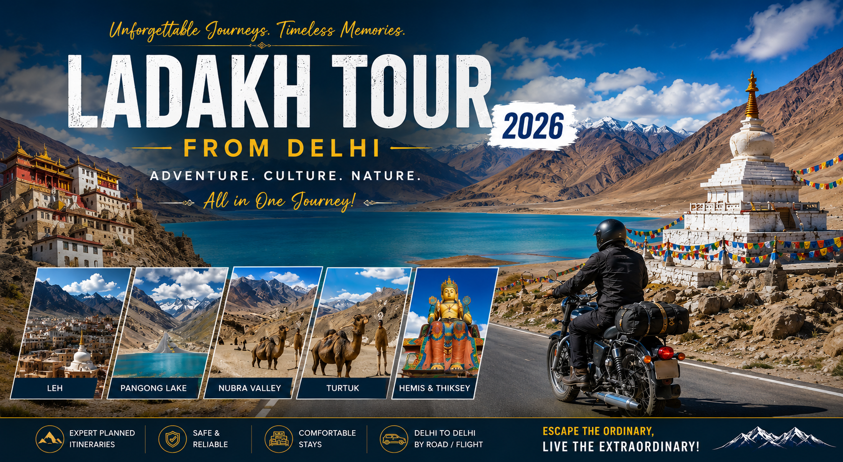 Ladakh Tour from Delhi 2026: Complete Travel Guide